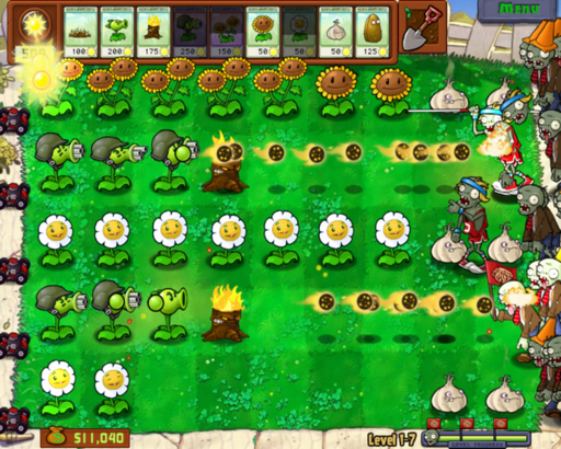 Plants vs. Zombies - Трюки в игре