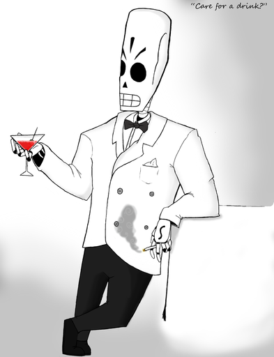 Grim Fandango - Немного хорошего арта Мэнни