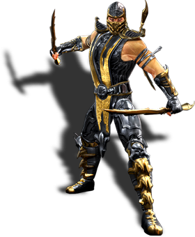 Mortal Kombat - “Klassic” скин Скорпиона достурный на Gamestop.