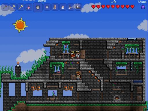 Terraria - А какой у тебя дом?