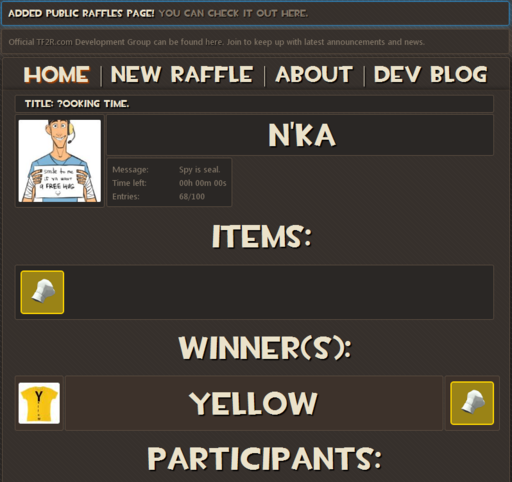 Team Fortress 2 - TF2 Raffle House(Лотерея)