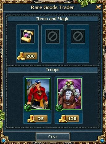 King's Bounty: Legions - Ассортимент магазинов