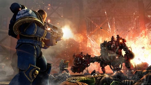 Warhammer 40,000: Space Marine - Space Marine. Хорошая игра без претензий на шедевр.