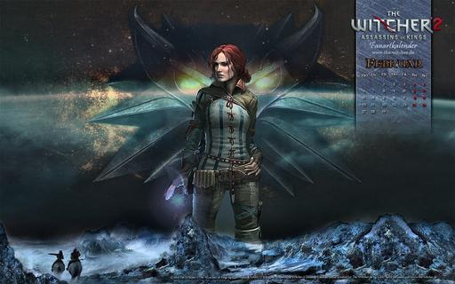Ведьмак 2: Убийцы королей - Календарь на февраль от the-witcher.de