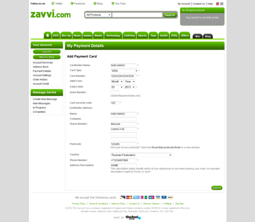 darkdream2012 - Гайд на заказ игр с zavvi.com с доставкой в 50р (+ создание карты за 10р)