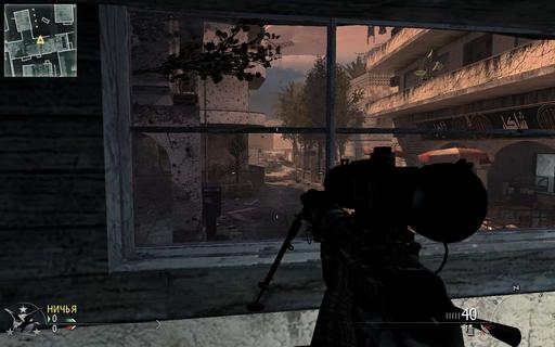 Modern Warfare 2 - Недефолтные места для снайпера. Karachi.