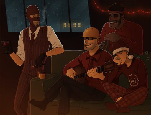 Team Fortress 2 - Подборка артов на тему "Австралийское Рождество" 