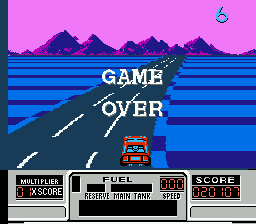 Ретро-игры - Road Blasters (NES) - аркадные гонки со стрельбой, портированные с Atari System 1